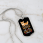 The Dog Lives Necklace Stainless Steel or 18k Gold Dog Tag 24" Chain-Express Your Love Gifts