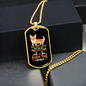 The Dog Lives Necklace Stainless Steel or 18k Gold Dog Tag 24" Chain-Express Your Love Gifts