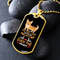 The Dog Lives Necklace Stainless Steel or 18k Gold Dog Tag 24" Chain-Express Your Love Gifts