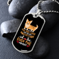 The Dog Lives Necklace Stainless Steel or 18k Gold Dog Tag 24" Chain-Express Your Love Gifts