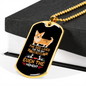The Dog Lives Necklace Stainless Steel or 18k Gold Dog Tag 24" Chain-Express Your Love Gifts