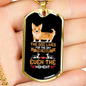 The Dog Lives Necklace Stainless Steel or 18k Gold Dog Tag 24" Chain-Express Your Love Gifts