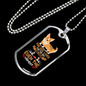 The Dog Lives Necklace Stainless Steel or 18k Gold Dog Tag 24" Chain-Express Your Love Gifts