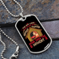 The Dog Lives Red Necklace Stainless Steel or 18k Gold Dog Tag 24" Chain-Express Your Love Gifts