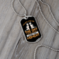 The Dog Lives Siberian Necklace Stainless Steel or 18k Gold Dog Tag 24" Chain-Express Your Love Gifts