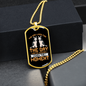 The Dog Lives Siberian Necklace Stainless Steel or 18k Gold Dog Tag 24" Chain-Express Your Love Gifts