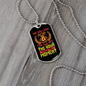 The Dog Lives Yellow Necklace Stainless Steel or 18k Gold Dog Tag 24" Chain-Express Your Love Gifts