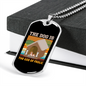 The Dog The is God of Frolic Necklace Stainless Steel or 18k Gold Dog Tag 24" Chain-Express Your Love Gifts