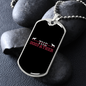 The Dogfather Pink Necklace Stainless Steel or 18k Gold Dog Tag 24" Chain-Express Your Love Gifts