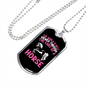 The Ears of a Horse Horse Necklace Stainless Steel or 18k Gold Dog Tag 24" Chain-Express Your Love Gifts