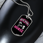 The Ears of a Horse Horse Necklace Stainless Steel or 18k Gold Dog Tag 24" Chain-Express Your Love Gifts