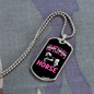The Ears of a Horse Horse Necklace Stainless Steel or 18k Gold Dog Tag 24" Chain-Express Your Love Gifts