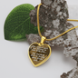 The Easiest Part Necklace Stainless Steel or 18k Gold Heart 18-22"-Express Your Love Gifts