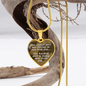 The Easiest Part Necklace Stainless Steel or 18k Gold Heart 18-22"-Express Your Love Gifts