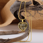 The Easiest Part Necklace Stainless Steel or 18k Gold Heart 18-22"-Express Your Love Gifts