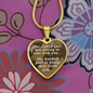 The Easiest Part Necklace Stainless Steel or 18k Gold Heart 18-22"-Express Your Love Gifts