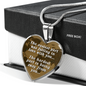 The Easiest Part Necklace Stainless Steel or 18k Gold Heart 18-22"-Express Your Love Gifts