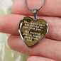 The Easiest Part Necklace Stainless Steel or 18k Gold Heart 18-22"-Express Your Love Gifts