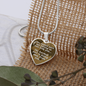 The Easiest Part Necklace Stainless Steel or 18k Gold Heart 18-22"-Express Your Love Gifts