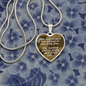 The Easiest Part Necklace Stainless Steel or 18k Gold Heart 18-22"-Express Your Love Gifts