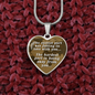 The Easiest Part Necklace Stainless Steel or 18k Gold Heart 18-22"-Express Your Love Gifts