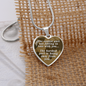 The Easiest Part Necklace Stainless Steel or 18k Gold Heart 18-22"-Express Your Love Gifts