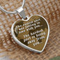 The Easiest Part Necklace Stainless Steel or 18k Gold Heart 18-22"-Express Your Love Gifts