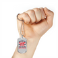 The Faster We Come Firefighter Gift Stainless Steel or 18k Gold Dog Tag 24" Chain-Express Your Love Gifts