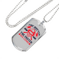 The Faster We Come Firefighter Gift Stainless Steel or 18k Gold Dog Tag 24" Chain-Express Your Love Gifts