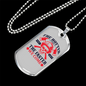 The Faster We Come Firefighter Gift Stainless Steel or 18k Gold Dog Tag 24" Chain-Express Your Love Gifts