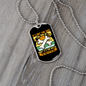 The Fight in The Dog Necklace Stainless Steel or 18k Gold Dog Tag 24" Chain-Express Your Love Gifts