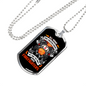 The Finest Are Firefighters Necklace Stainless Steel or 18k Gold Dog Tag 24" Chain-Express Your Love Gifts