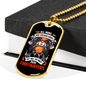 The Finest Are Firefighters Necklace Stainless Steel or 18k Gold Dog Tag 24" Chain-Express Your Love Gifts