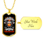 The Finest Are Firefighters Necklace Stainless Steel or 18k Gold Dog Tag 24" Chain-Express Your Love Gifts