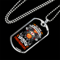 The Finest Are Firefighters Necklace Stainless Steel or 18k Gold Dog Tag 24" Chain-Express Your Love Gifts