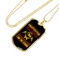 The Firefighter Whispers Back Necklace Stainless Steel or 18k Gold Dog Tag 24" Chain-Express Your Love Gifts