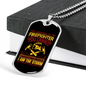 The Firefighter Whispers Back Necklace Stainless Steel or 18k Gold Dog Tag 24" Chain-Express Your Love Gifts