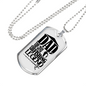 The Fishing Legend Dad Necklace Stainless Steel or 18k Gold Dog Tag 24" Chain-Express Your Love Gifts