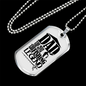 The Fishing Legend Dad Necklace Stainless Steel or 18k Gold Dog Tag 24" Chain-Express Your Love Gifts