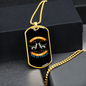 The God of Frolic Necklace Stainless Steel or 18k Gold Dog Tag 24" Chain-Express Your Love Gifts
