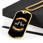 The God of Frolic Necklace Stainless Steel or 18k Gold Dog Tag 24" Chain-Express Your Love Gifts