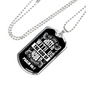 The God Of Jacob Christian Necklace Stainless Steel or 18k Gold Dog Tag 24" Chain-Express Your Love Gifts