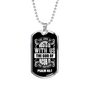 The God Of Jacob Christian Necklace Stainless Steel or 18k Gold Dog Tag 24" Chain-Express Your Love Gifts