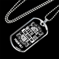 The God Of Jacob Christian Necklace Stainless Steel or 18k Gold Dog Tag 24" Chain-Express Your Love Gifts