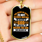 The God We Believe Christian Necklace Stainless Steel or 18k Gold Dog Tag 24" Chain-Express Your Love Gifts