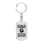 The Grace Of God Keychain Stainless Steel or 18k Gold Dog Tag Keyring-Express Your Love Gifts