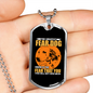 The Greatest Fear Necklace Stainless Steel or 18k Gold Dog Tag 24" Chain-Express Your Love Gifts