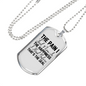 The Happiness I Had Christian Necklace Stainless Steel or 18k Gold Dog Tag 24" Chain-Express Your Love Gifts