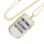 The Happiness I Had Christian Necklace Stainless Steel or 18k Gold Dog Tag 24" Chain-Express Your Love Gifts