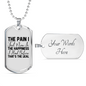 The Happiness I Had Christian Necklace Stainless Steel or 18k Gold Dog Tag 24" Chain-Express Your Love Gifts